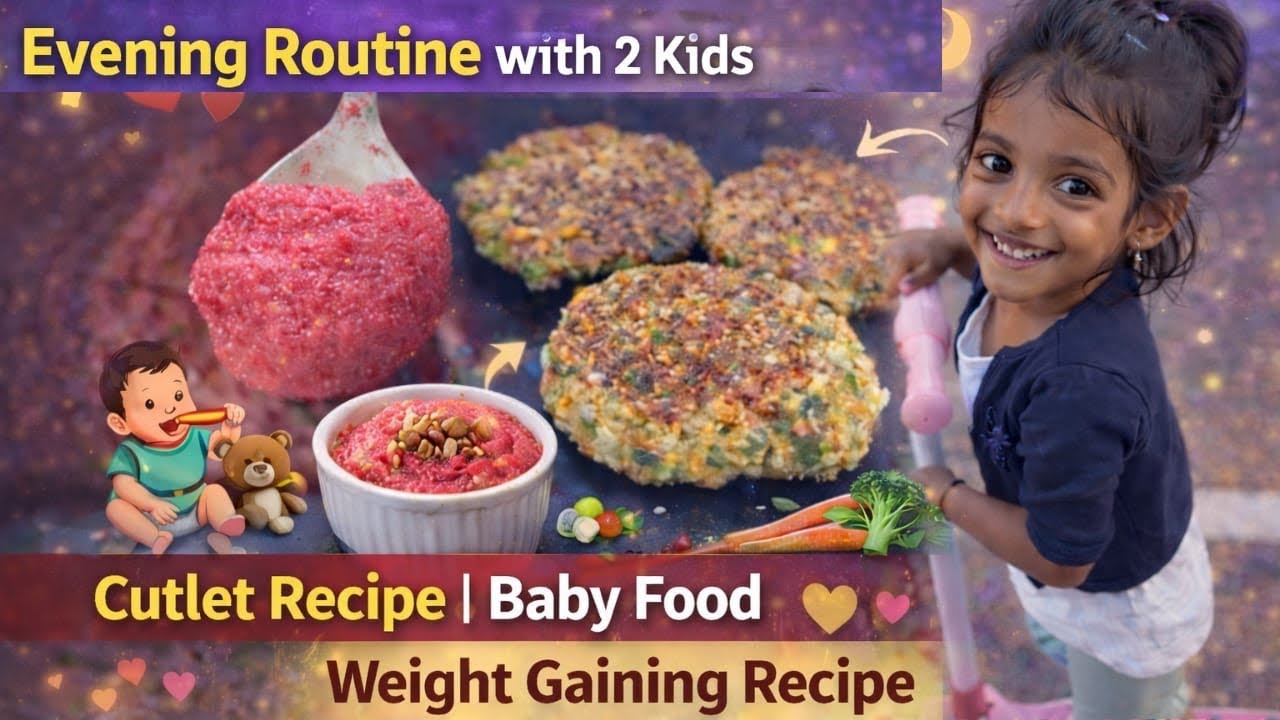 Evening vlog| weight gaining recipes for kids| #dailyvlog #kannadavlogs #babyfood #recipe