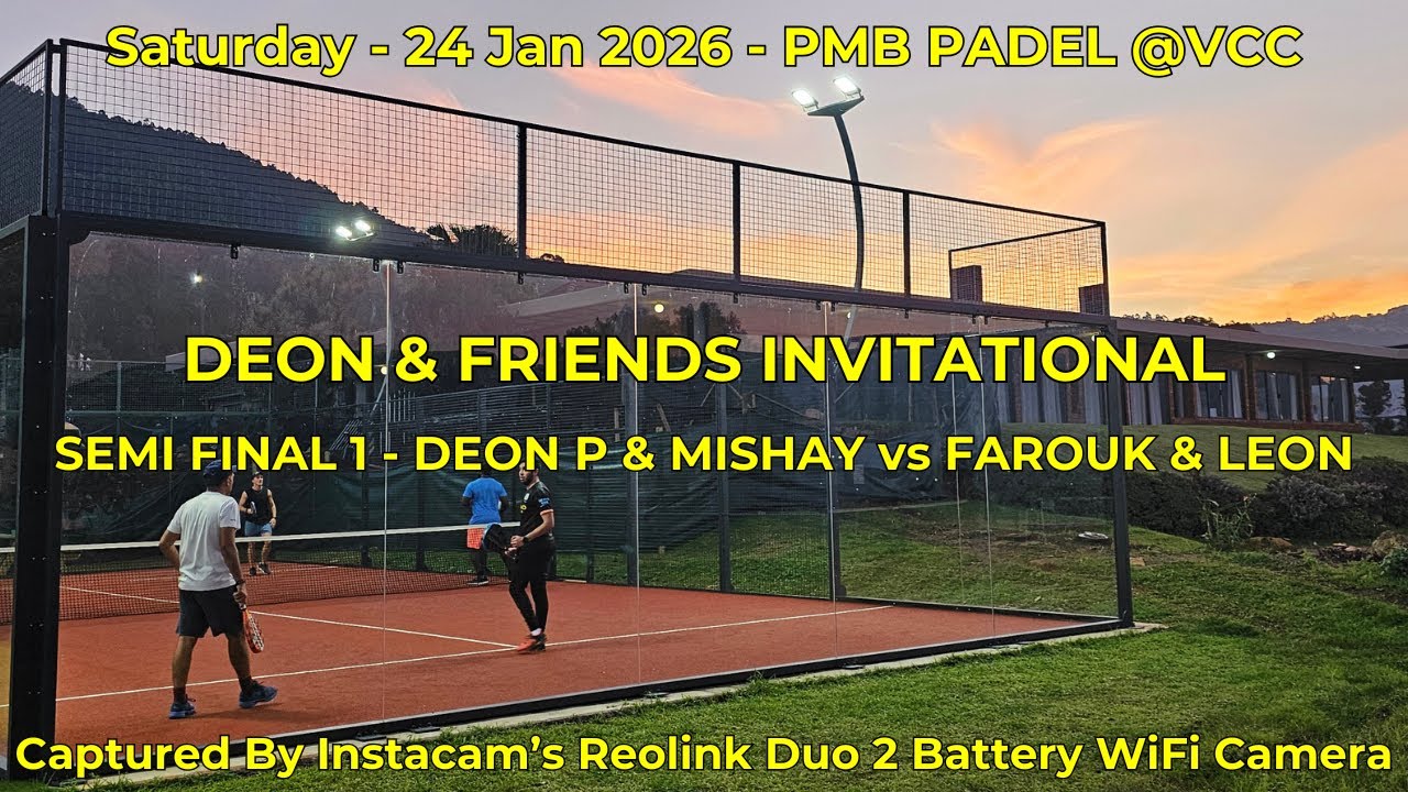 DEON & FRIENDS PADEL TOURNAMENT - SEMI FINAL 1 - DEON P & MISHAY vs FAROUK & LEON