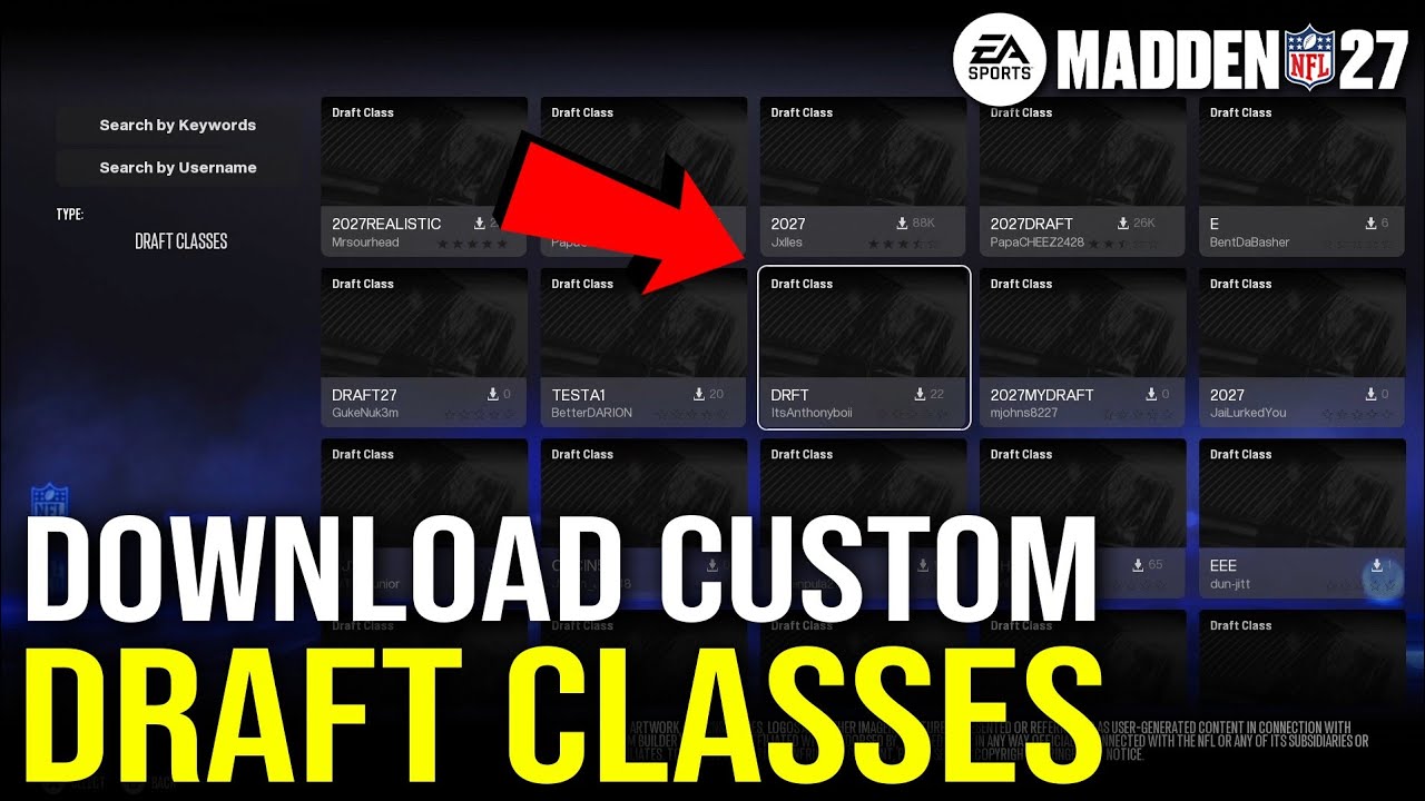 Madden 27: How to Download Custom Draft Classes