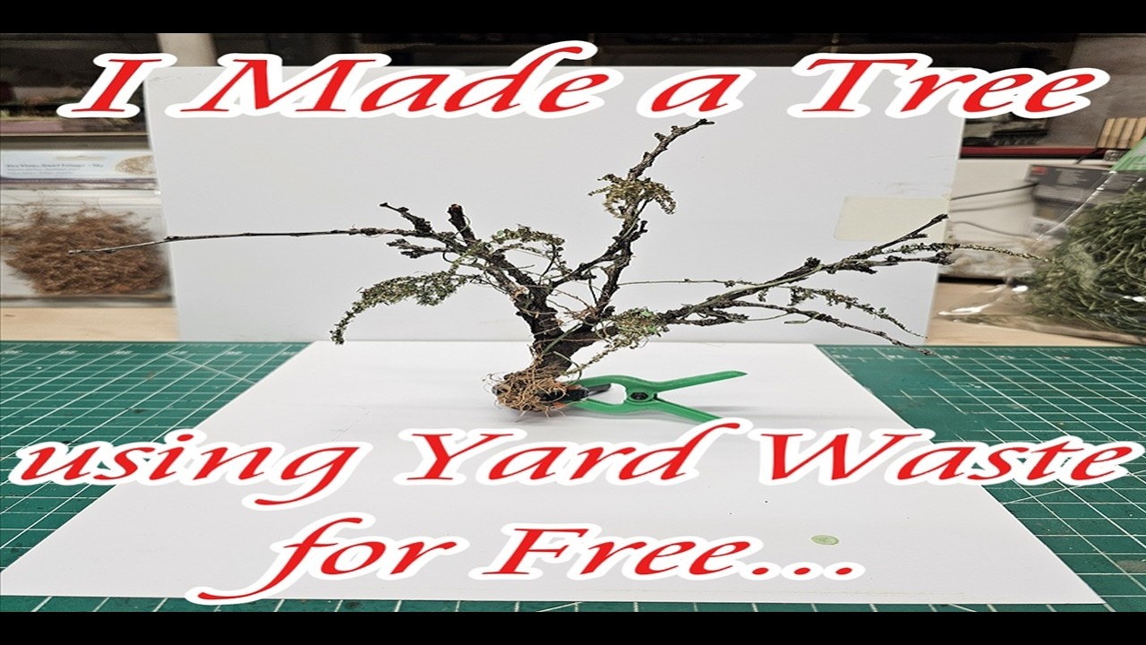 Я бесплатно сделал дерево из сухих веток и сорняков...