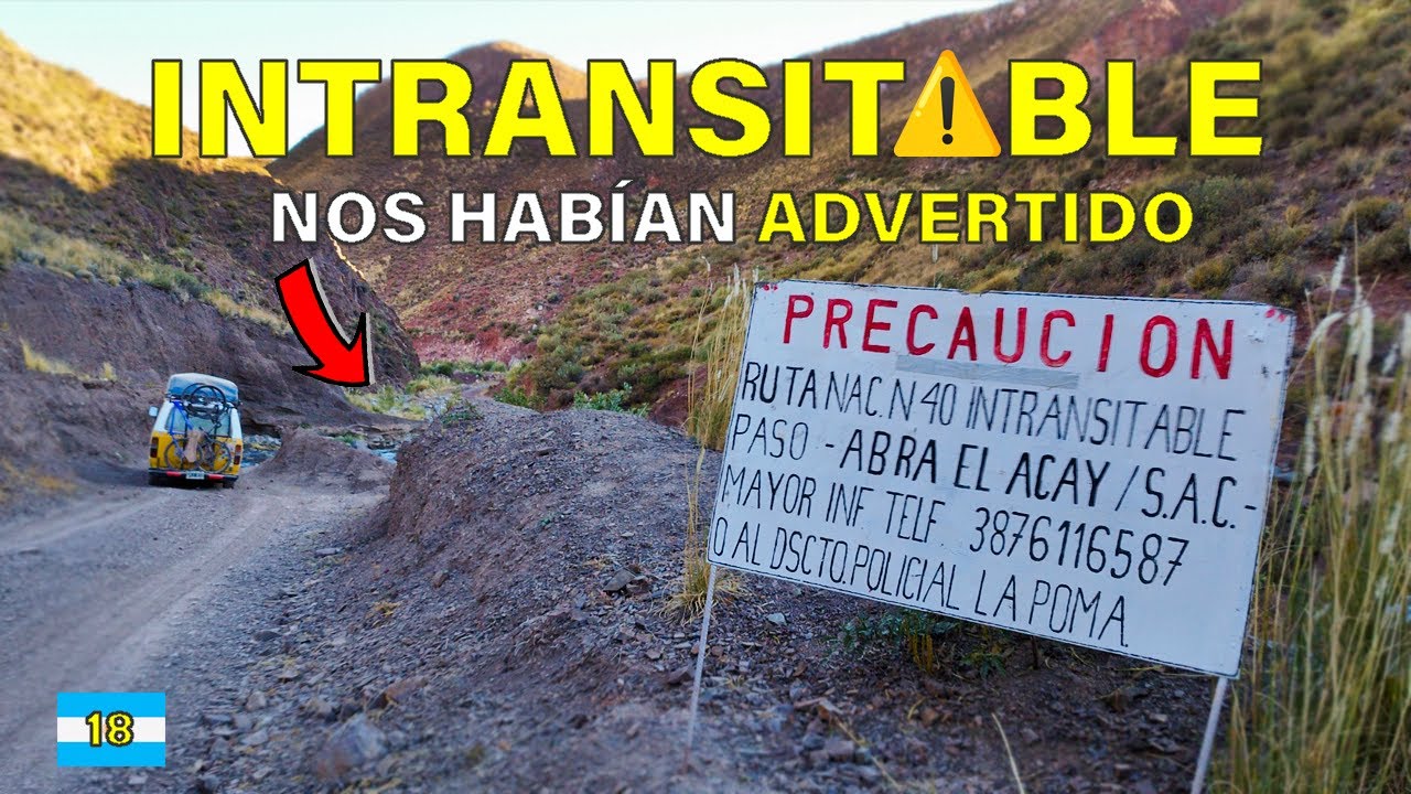 ⚠️LO PEOR de la RUTA 40⚠️, ASI nos fue al bajar el ABRA DEL ACAY (LA POMA, SALTA) 🇦🇷