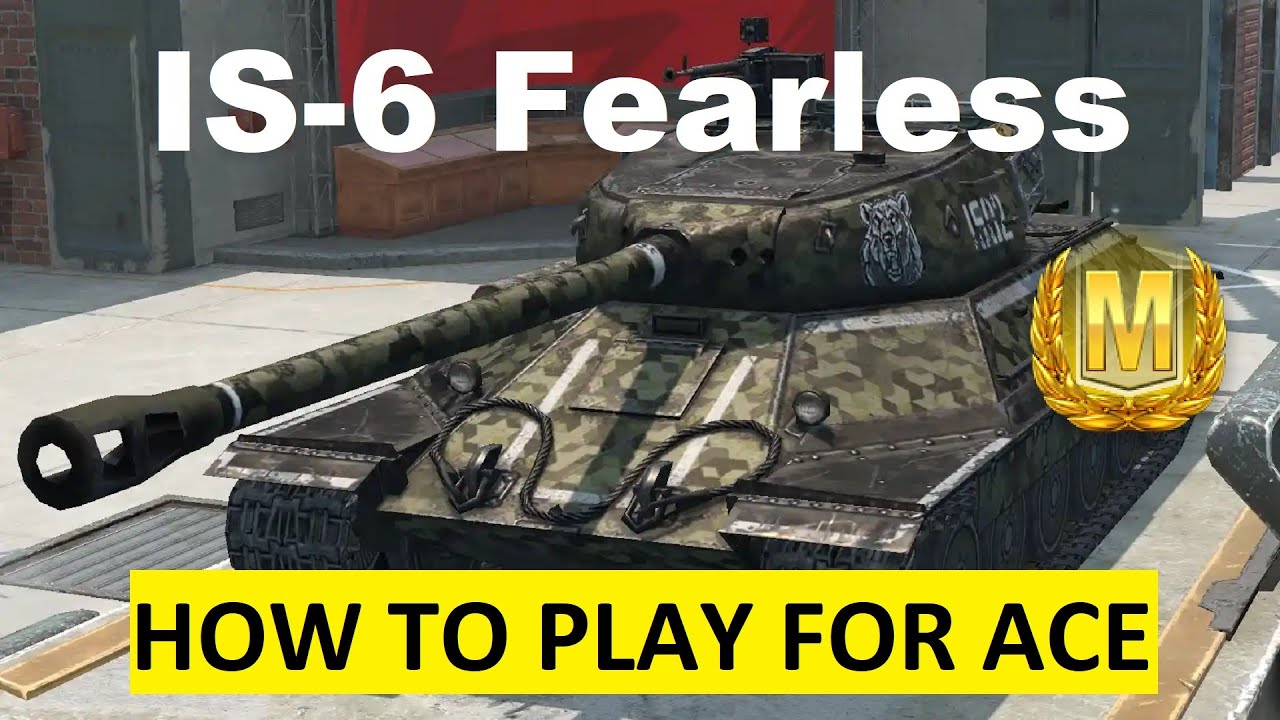 🔥 IS-6 Fearless ⭐Ⓜ How to get Ace Tanker and High Caliber in this Beast! | WoT Blitz