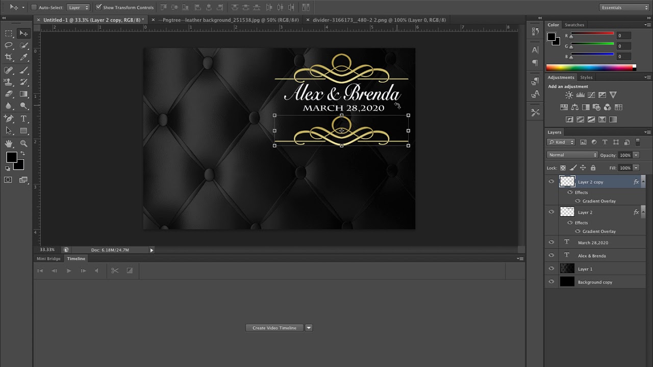 How to create a photobooth template from scratch.