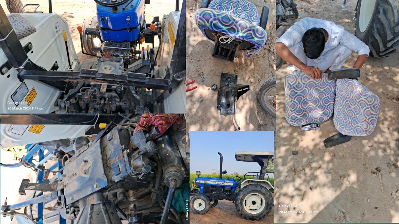 आज तो holland🚜 की seat खोल दी 🤔 #tractor #tractorvideo #tractorlover