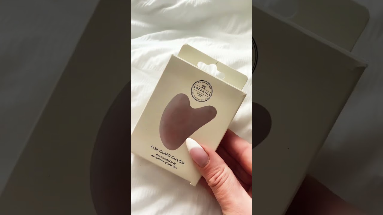 100% Rose Quartz Gua Sha from Botanics 