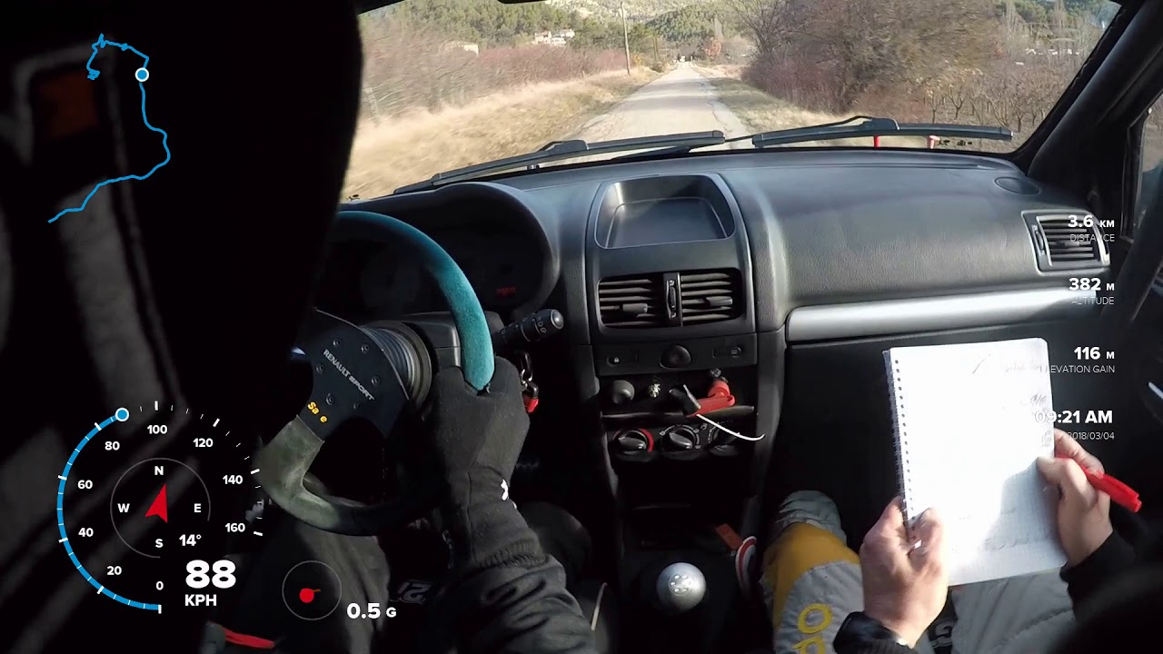 Rallye de Vaison ES4 DUCLAUX/VATTIER Clio Ragnotti N3