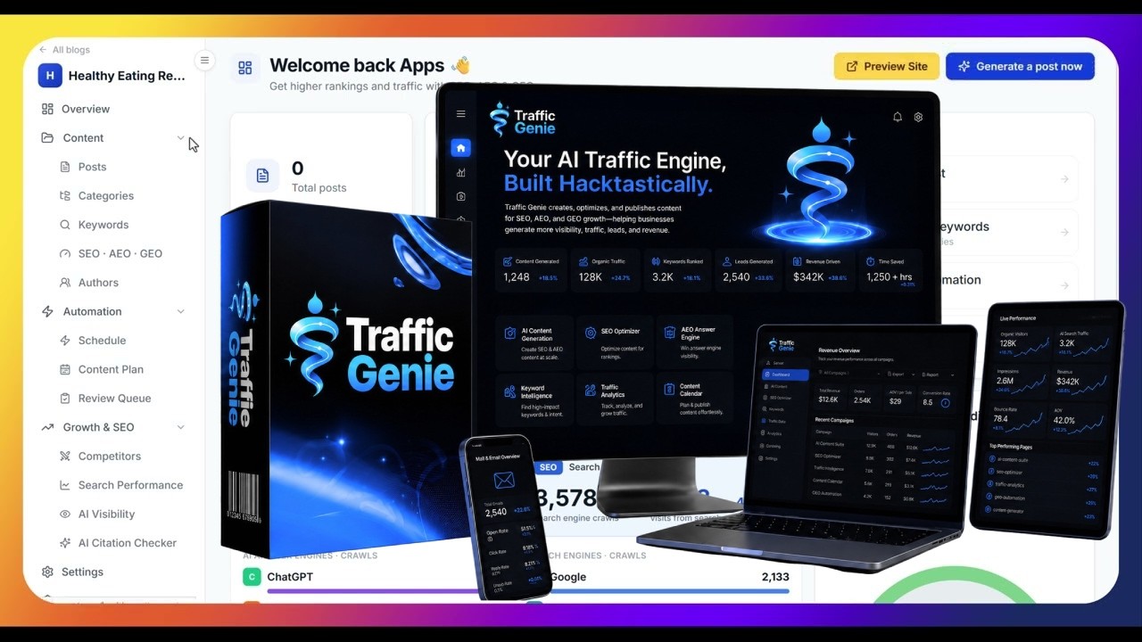 Traffic Genie Review & OTOs Links - Bundle Deal Edition and Mega Bundle Edition - Traffic Genie OTOs