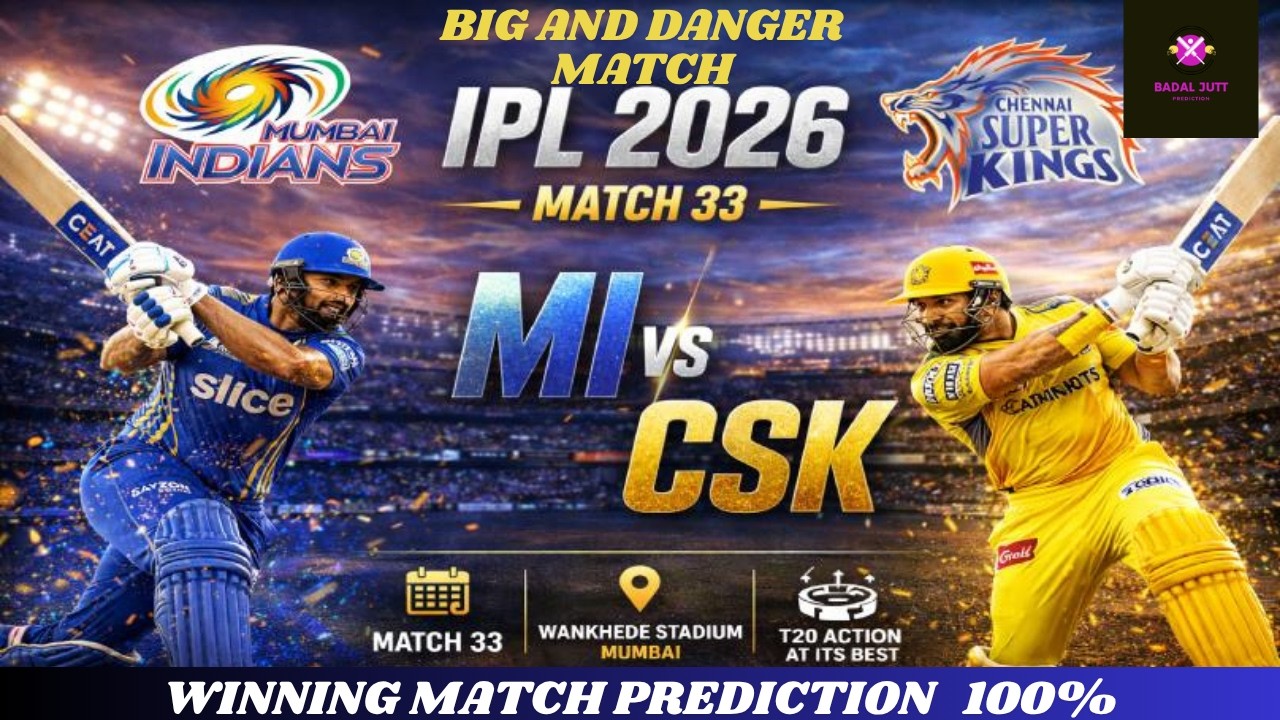 csk vs MI IPL 2026 33rd Match Prediction | Chennai vs Mumbai #ipl2026 #cskvsmi  #ipl2026