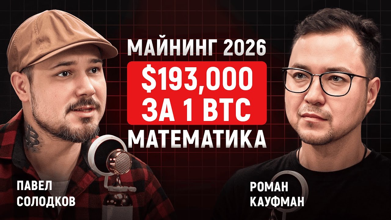 Сценарий 2026: $193,000 &mdash; $305,000  за 1 BTC &mdash; майнинг, математика и экономика | Павел Солодков