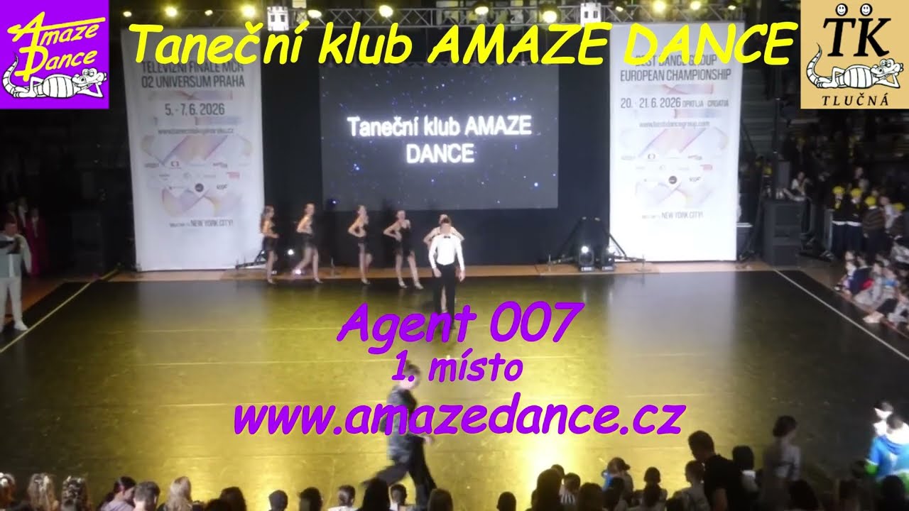 Taneční klub AMAZE DANCE - Agent 007 - Taneční skupina roku - Plzeň 20260314 - TK Tlučná