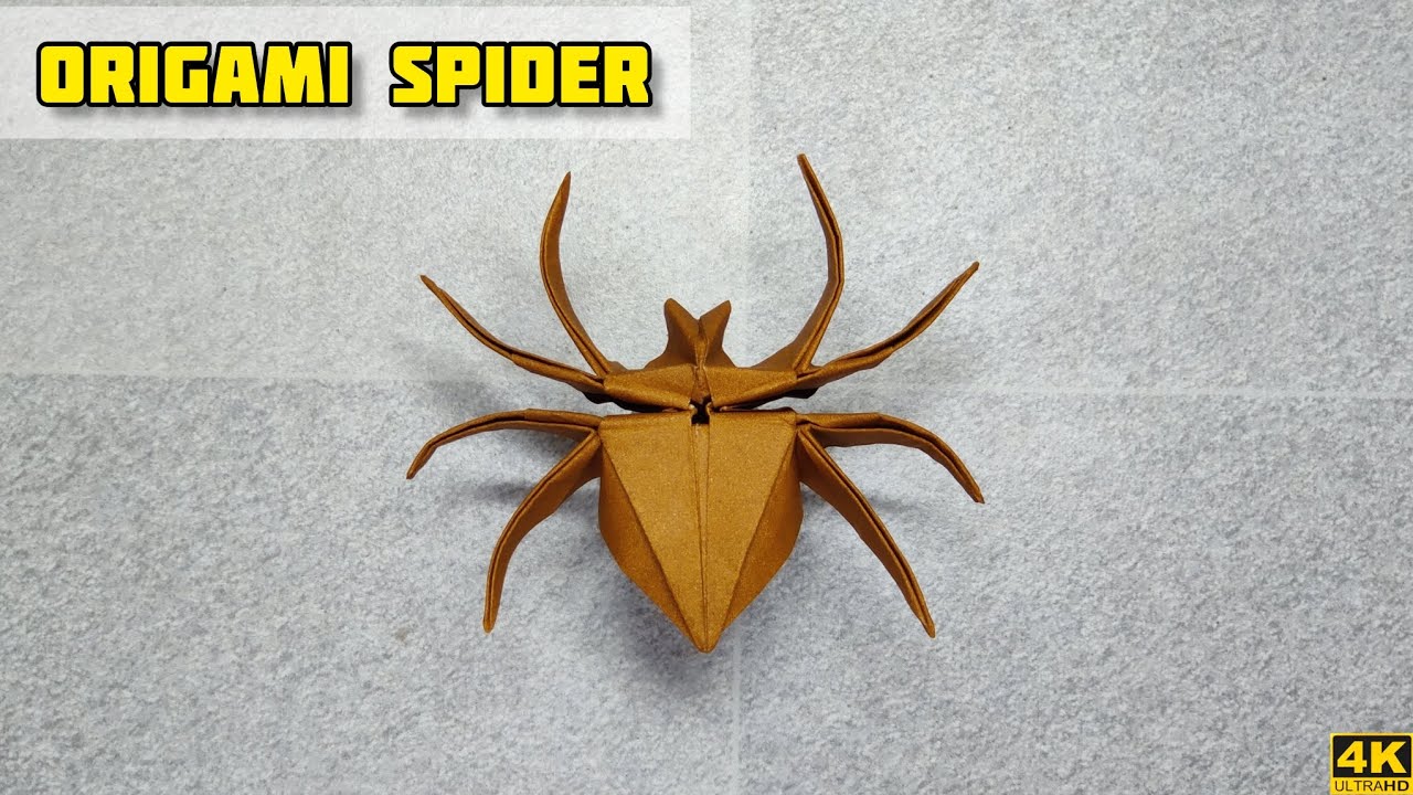 Origami Spider | Origami tutorial | Paper craft