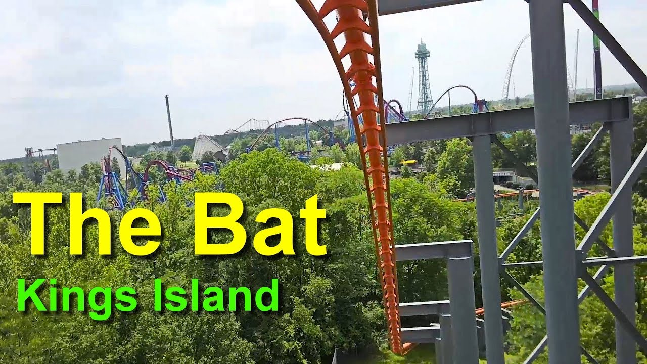 2018 The Bat Suspended Roller Coaster Front Seat On Ride HD POV Kings Island
