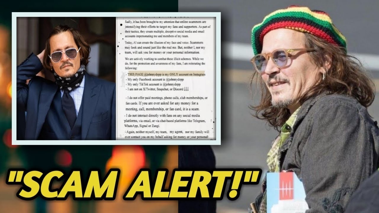 Johnny Depp Warns Fans About Online Scams Using His Name