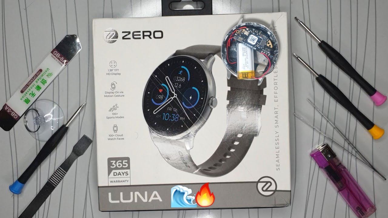 Zero Luna Smart Watch DESTROYED: Water, Fire & Drop Test Teardown!