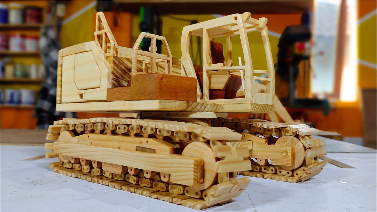 BUILD WOODEN EXCAVATOR - (Part-2)