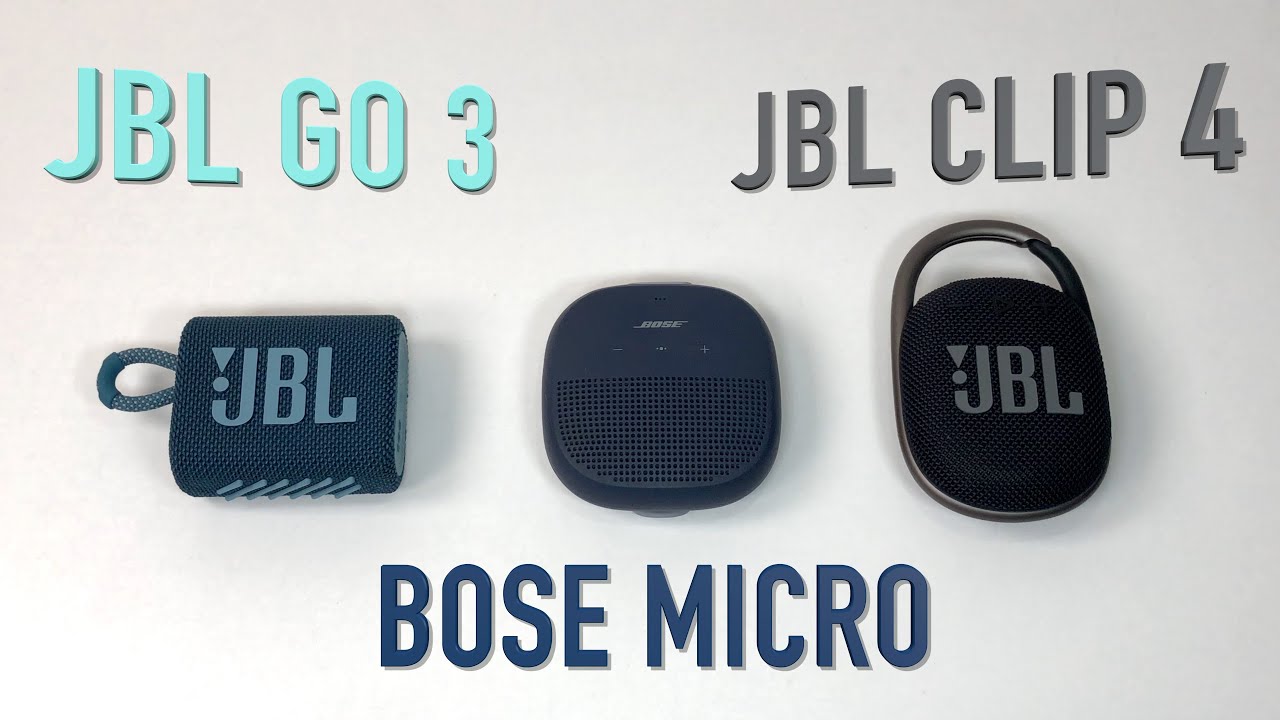 JBL GO 3 vs JBL Clip 4 vs Bose Micro Sound Test!