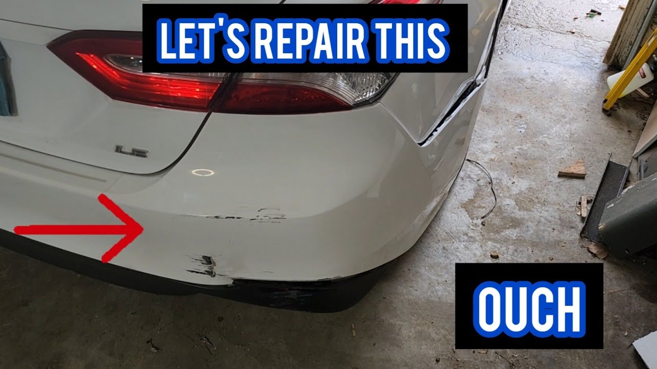 How to repair damage on a plastic bumper part 1