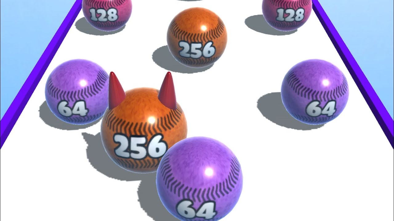 Satisfying and relaxing ASMR Mobile Games - Ball Merge 2048