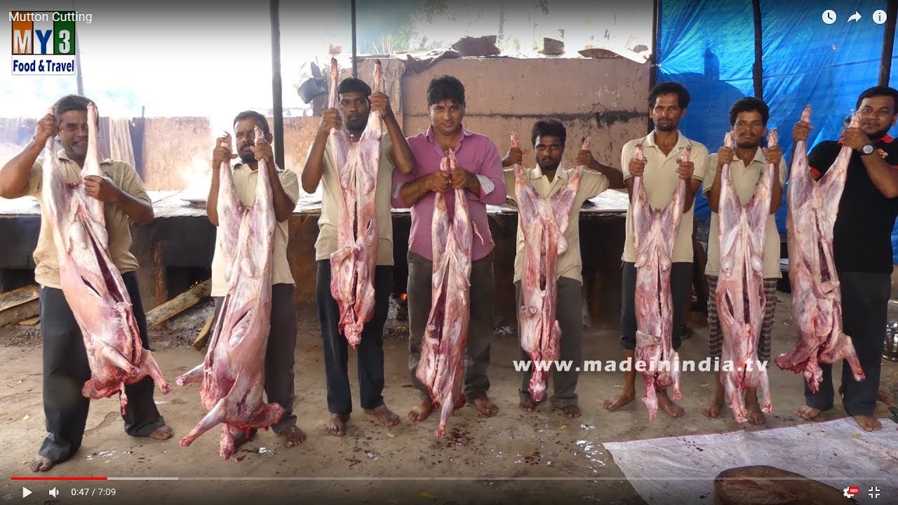 Eight Goats Full Leg Cutting and Cleaning Skills | How To Mutton Cut and clean