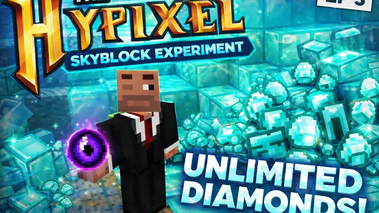 Эксперимент Skyblock, эпизод 3, Неограниченное количество алмазов