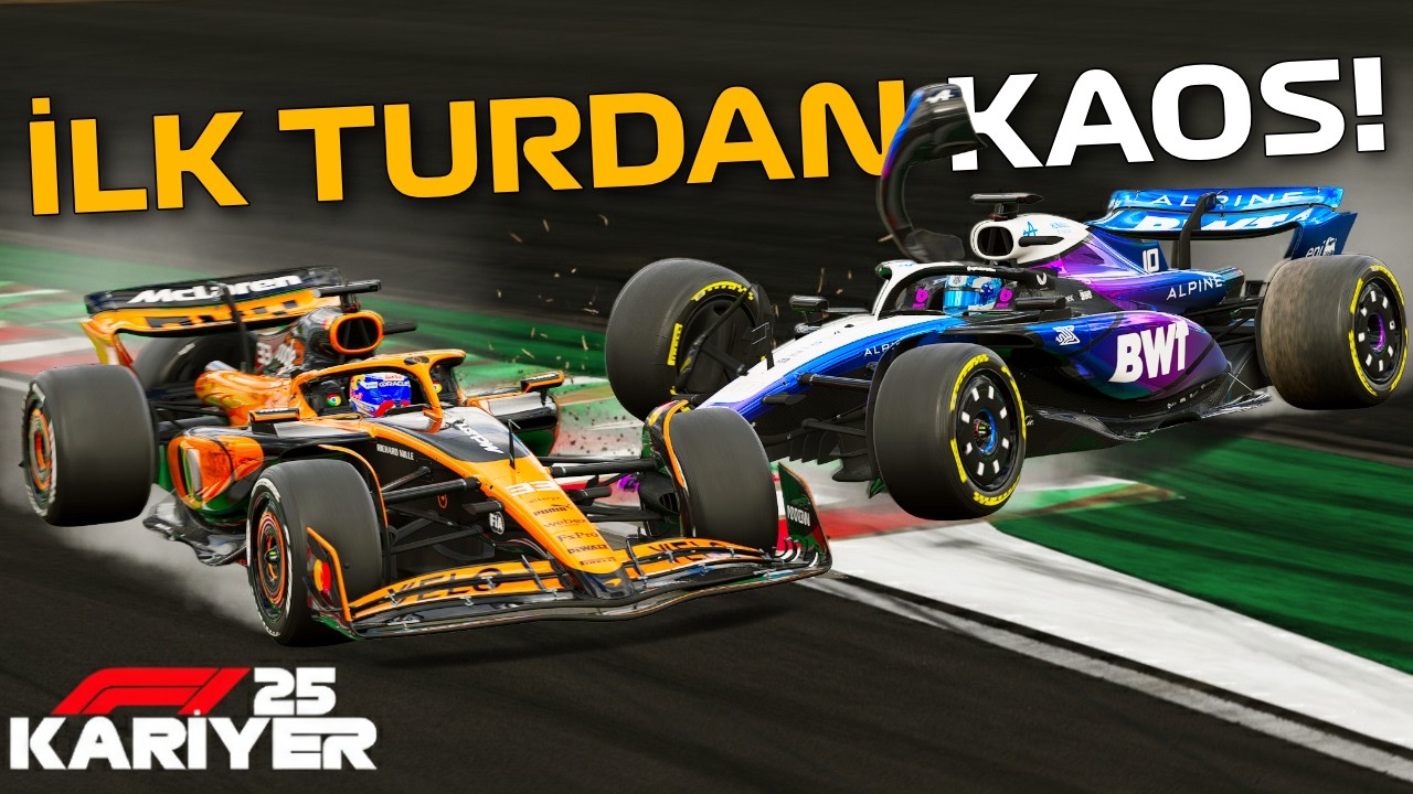 KAOS DOLU İLK TUR! Rakip Motor Patlattı! | F1 25 Kariyer #26