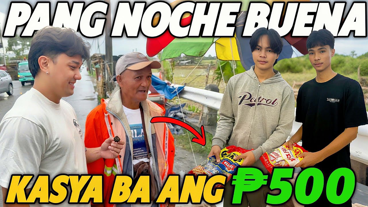 CHRISTIAN AT TRISTAN SINAMAHAN AKO MAG BIGAY NG PANG NOCHE BUENA SA STREET VENDORS 