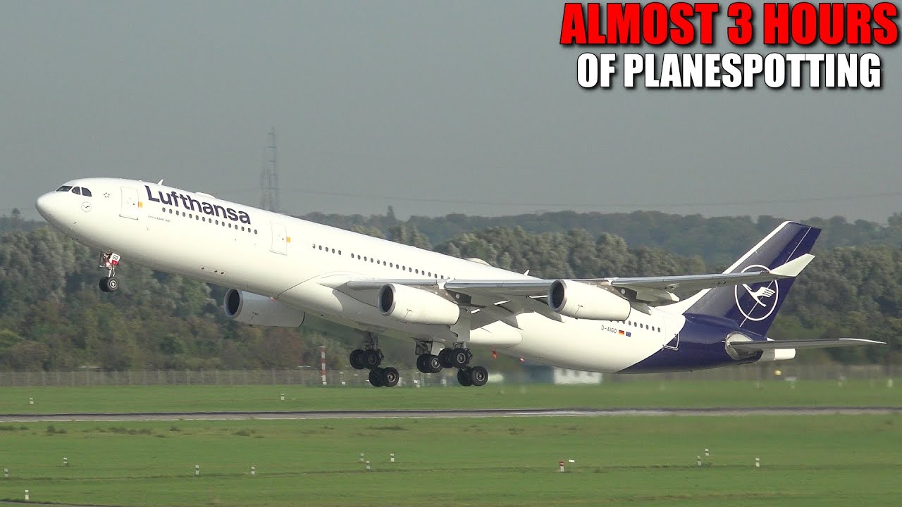 [A GREAT AVIATION DAY AT THE AIRPORT!] - A lot of takeoffs and landings at Düsseldorf Airport -