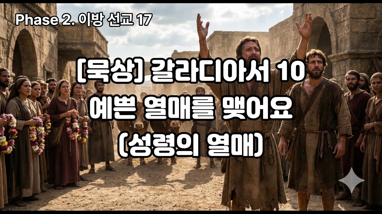 [묵상] 갈라디아서 10: 예쁜 열매를 맺어요 (성령의 열매)