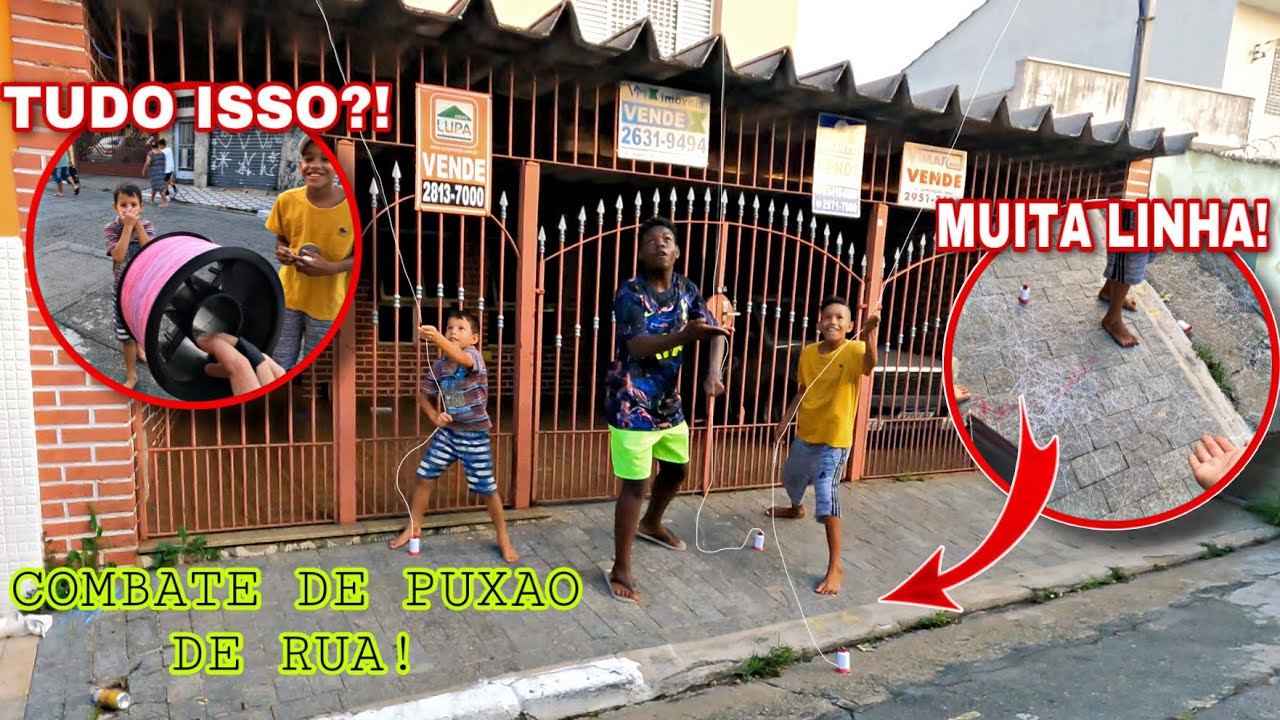Combate de Puxão na Rua | Quem Puxar a Pipa Mais Rápido Ganha Paila de Linha Chilena!
