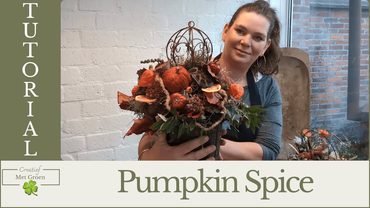 Goed gevulde herfstpot | DIY Bloemschik Tutorial