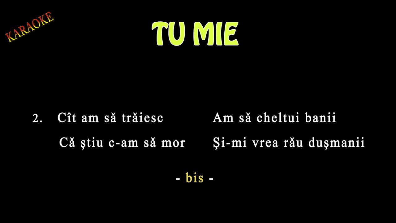 #karaoke: TU MIE ( RE#minor)