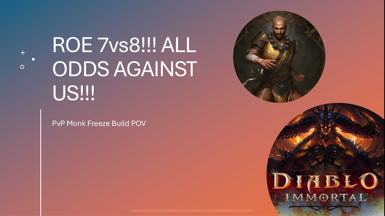 ROE 7vs8 Freeze build!! Diablo Immortal!!