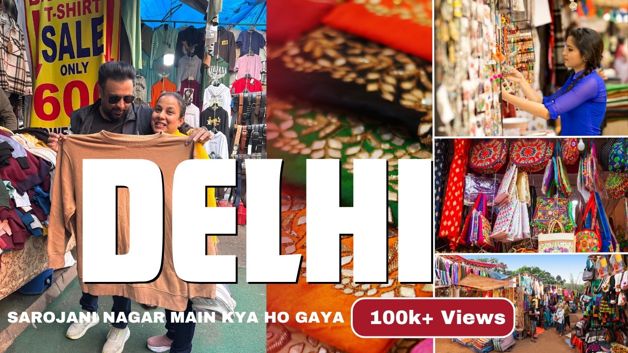 ₹50 Se Kapde Shuru! 😍 Let’s Explore Sarojini Nagar Market Delhi with Travel Trekkers  #shoppinghaul