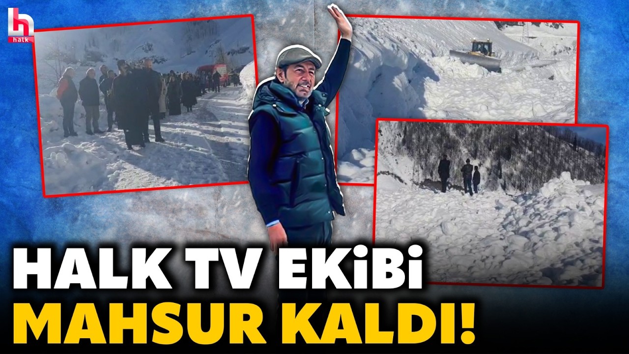 &Ccedil;IĞ D&Uuml;ŞT&Uuml;... Halk TV ekibi Macahel zirvesinde mahsur kaldı! Serhan Asker sıcak gelişmeleri anlattı!