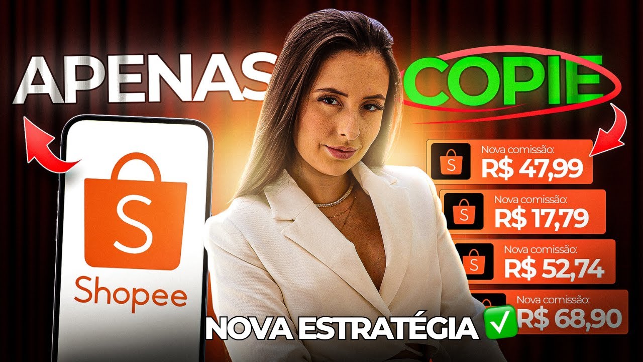 SUA PRIMEIRA VENDA NA SHOPEE EM 15 MINUTOS essa NOVA ESTRATÉGIA fácil (modo copia e cola)