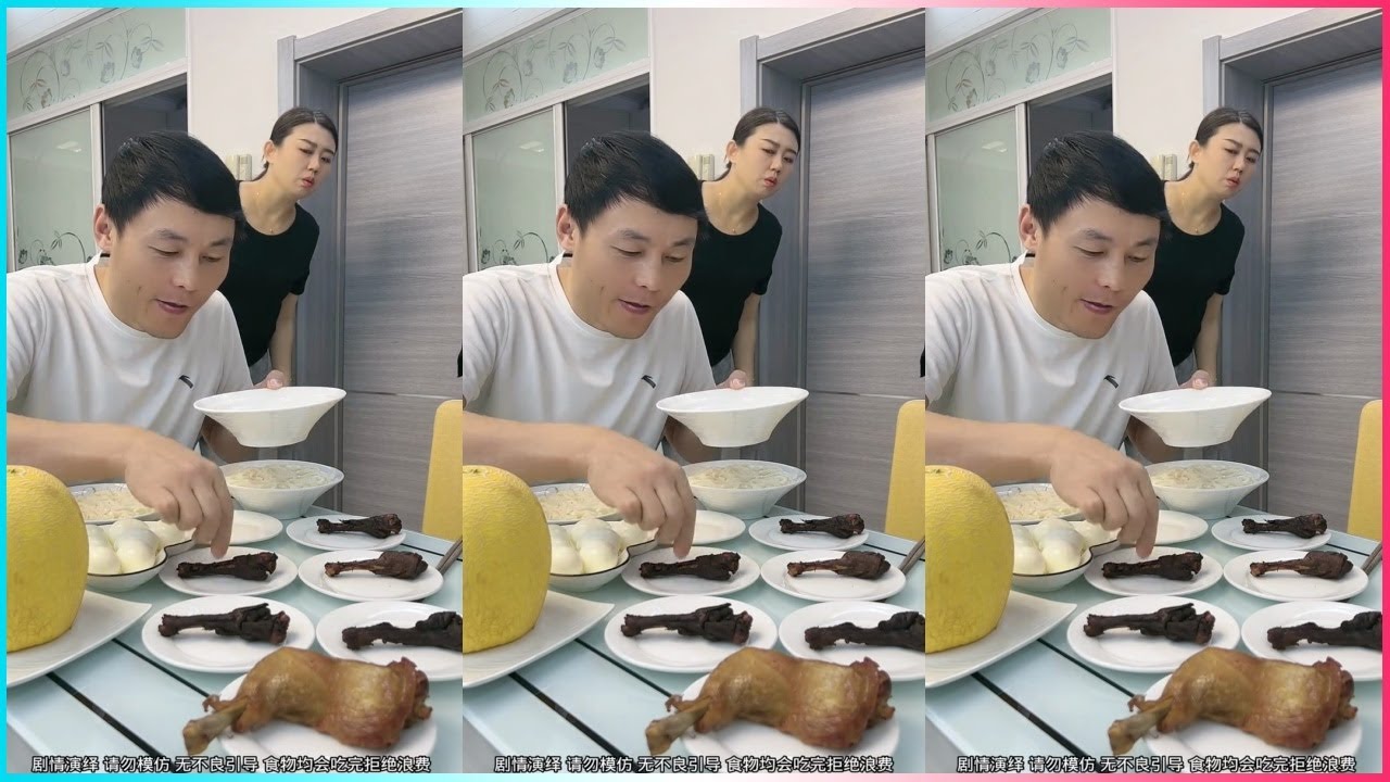 Husband vs Wife: Fake Move, Real Bite 😆🍗