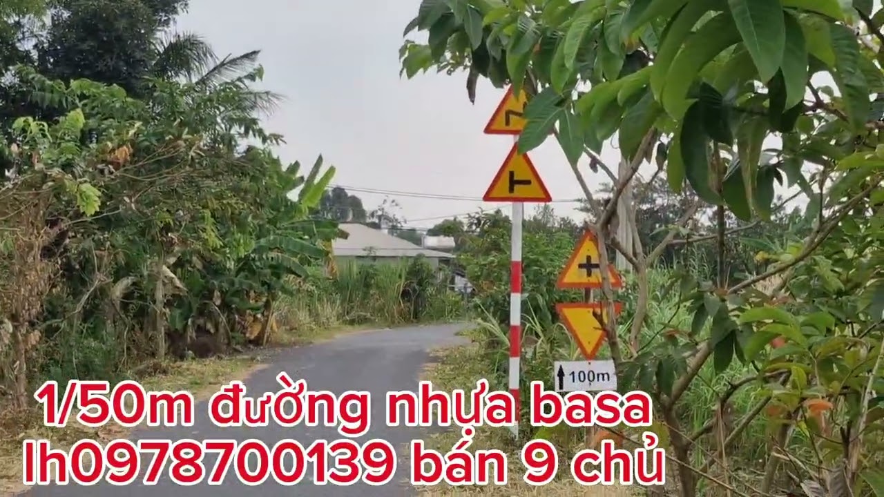 Đường nhưa thông kdc 50m ra đường basa 500m ra ql22 giá còn bớt