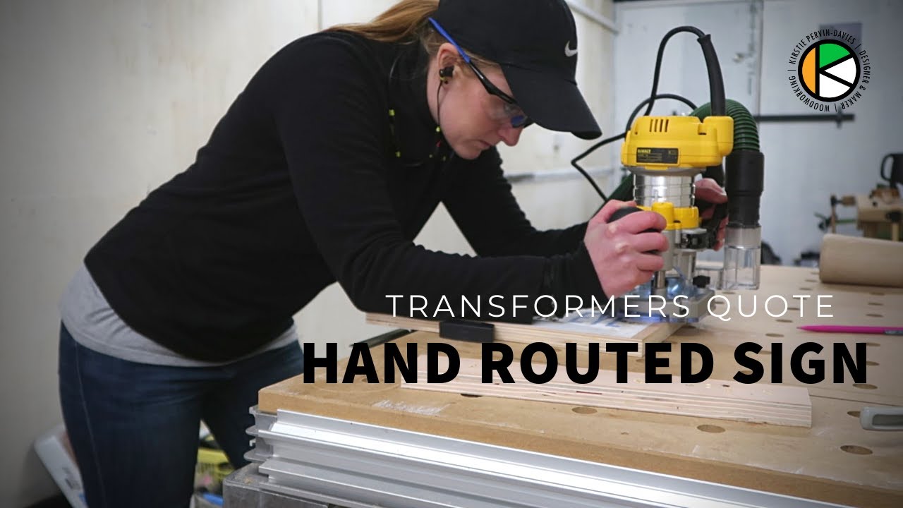 Transformers WOODEN SIGN - Hand Routed - No CNC