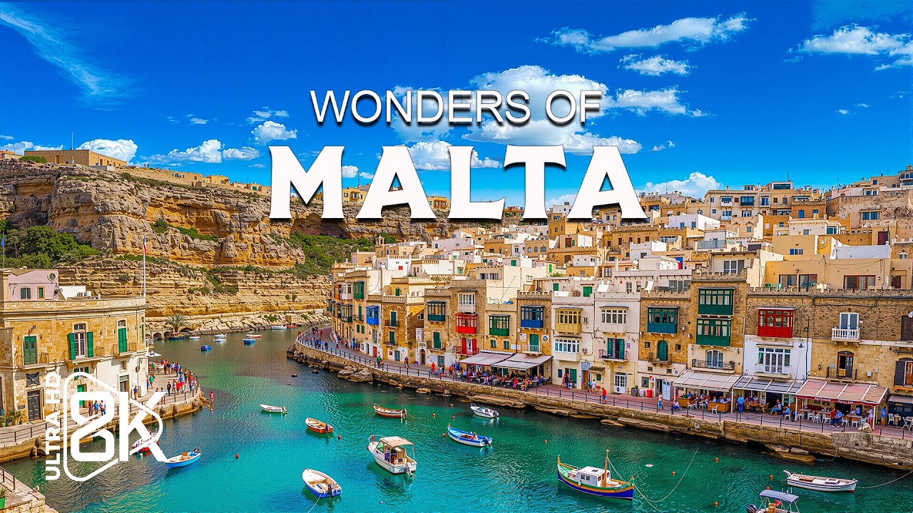 Wonders of Malta – Explore Stone Cities, Sea Cliffs, and Island Sunsets | Travel Video 4K