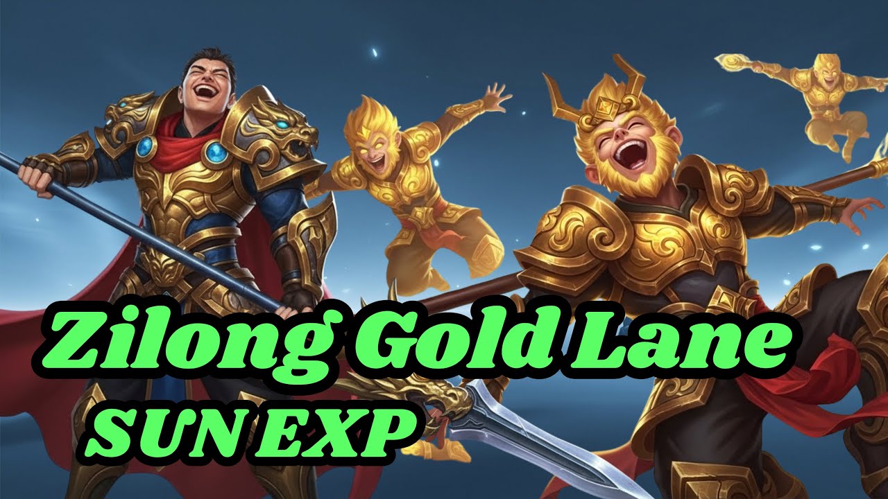 Gameplay Ngakak!🤣 Turet dikerjain Zilong ama Sun😁😁😁