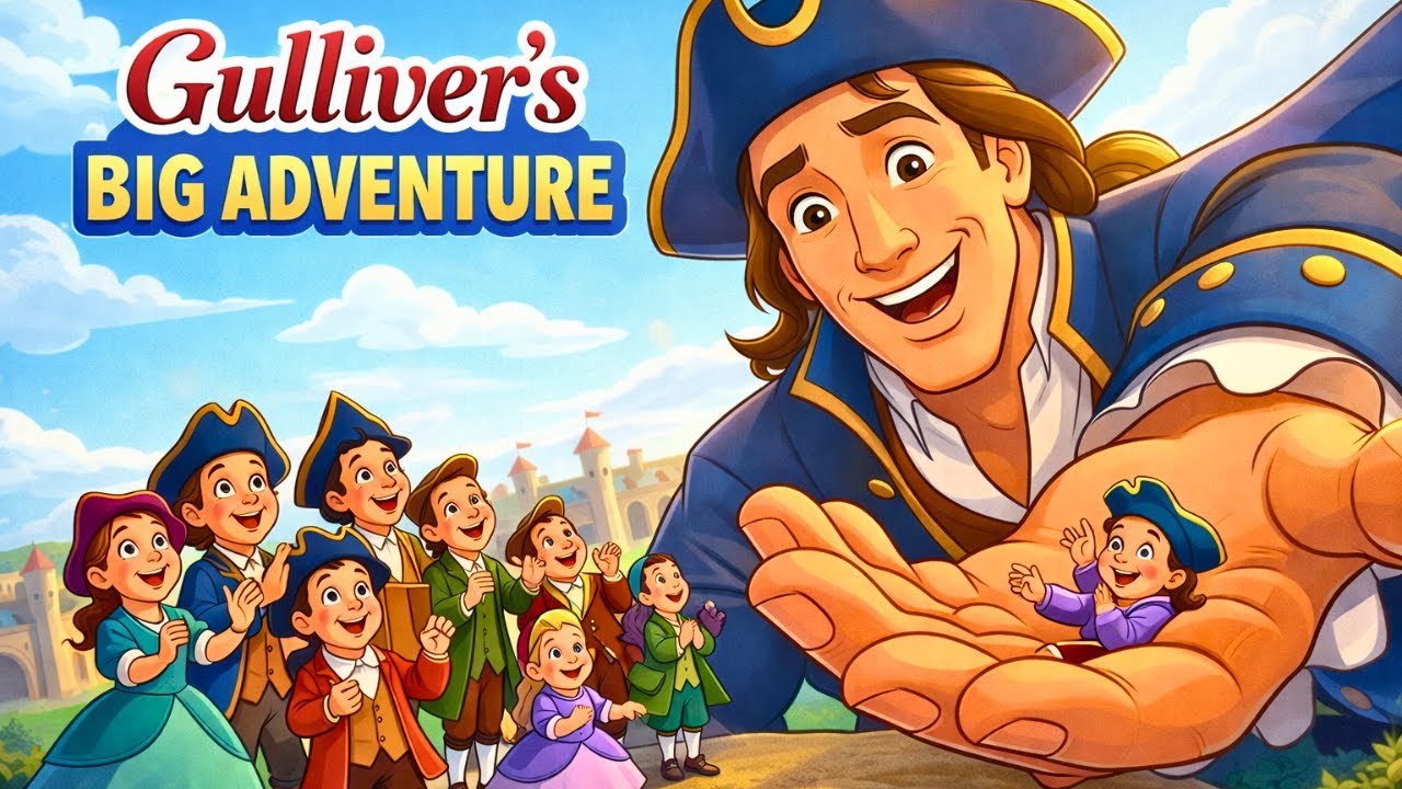 Gulliver’s Big Adventure 🌍 | Lilliput Story Song 🎵 | Disney-Style Kids Animation (2–7 Years)