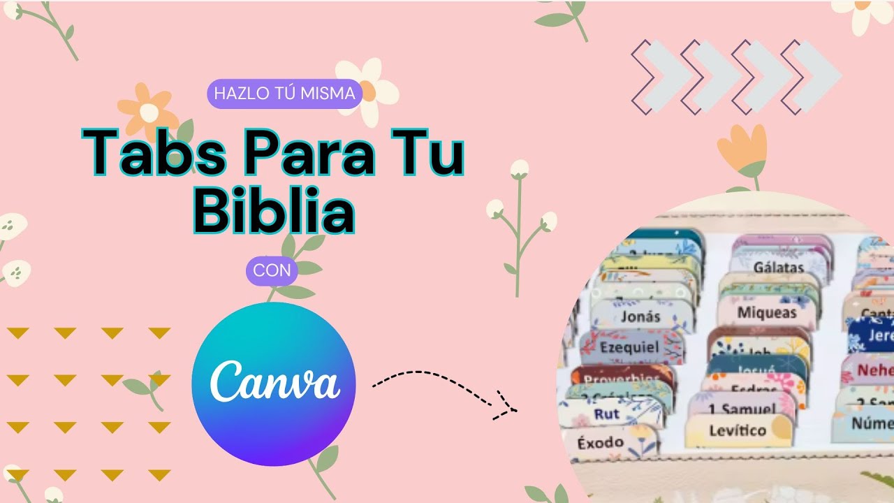 Como hacer #tabs para tu #biblia / How to make #bible tabs #diy #canva  #parati #feed #creative #fe