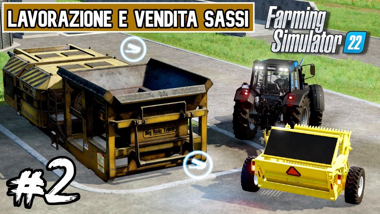 ANTEPRIMA FARMING SIMULATOR 22 #2 - Raccolta e Lavorazione SASSI - GAMEPLAY ITA