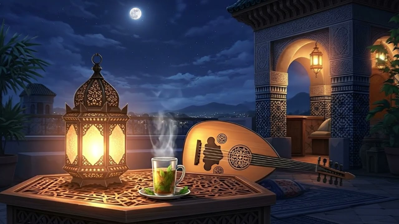 Khaleeji Arabic Lofi 🌙 Oud & Jazz Sax Chillhop | Calm Gulf Night Vibes