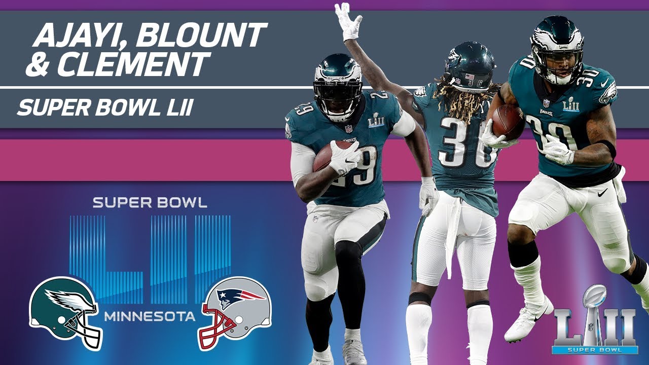Ajayi, Blount & Clement Rack Up 255 Yards! | Eagles vs. Patriots | Super Bowl LII Player Highlights