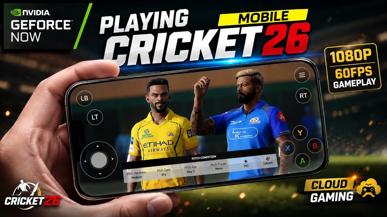 How to Play Cricket 26 on Mobile | GeForce NOW | Full Setup
