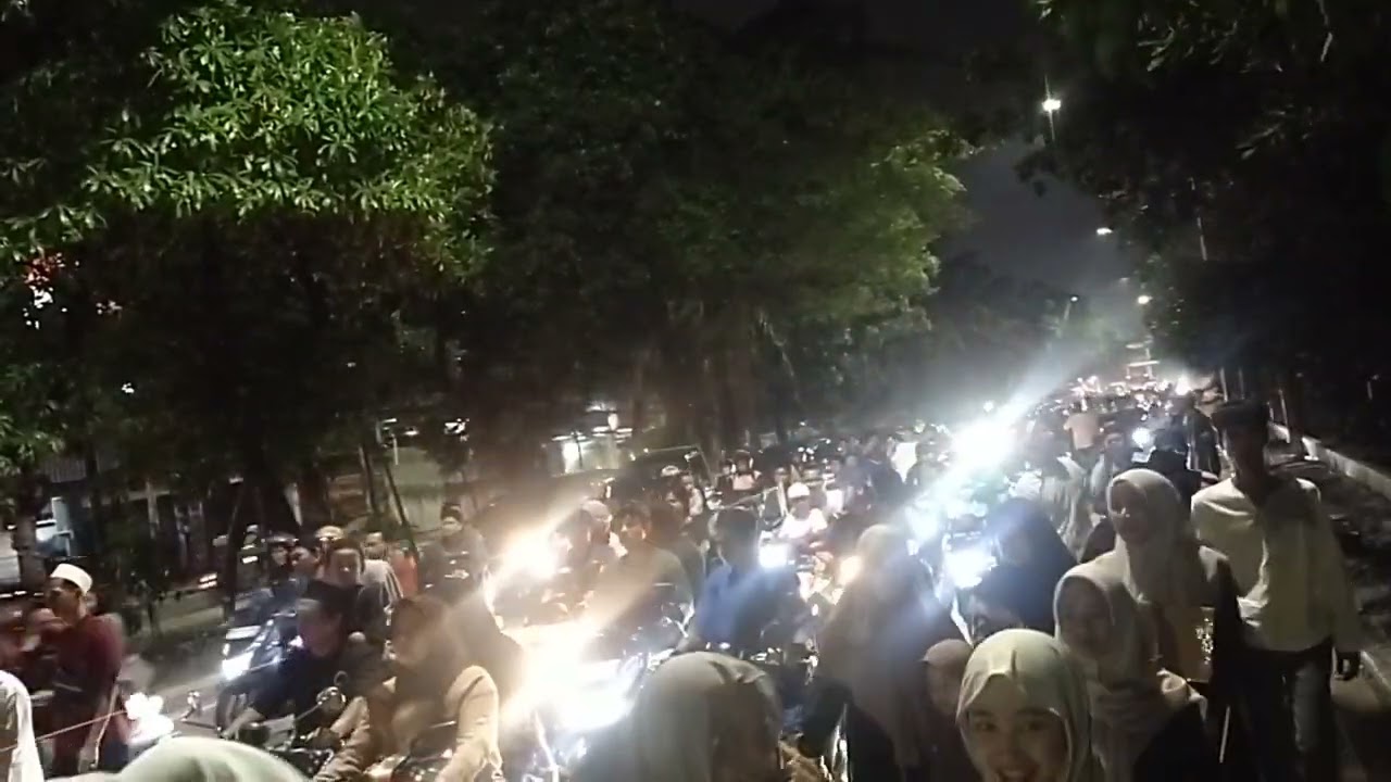 #pawai obor menyambut bulan suci Ramadhan 