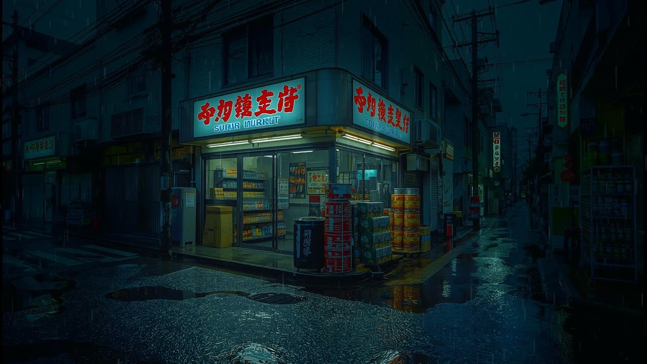 Tokyo Midnight Rain 🌧️ — Slow Lofi & Rain for Sleep & Dreams