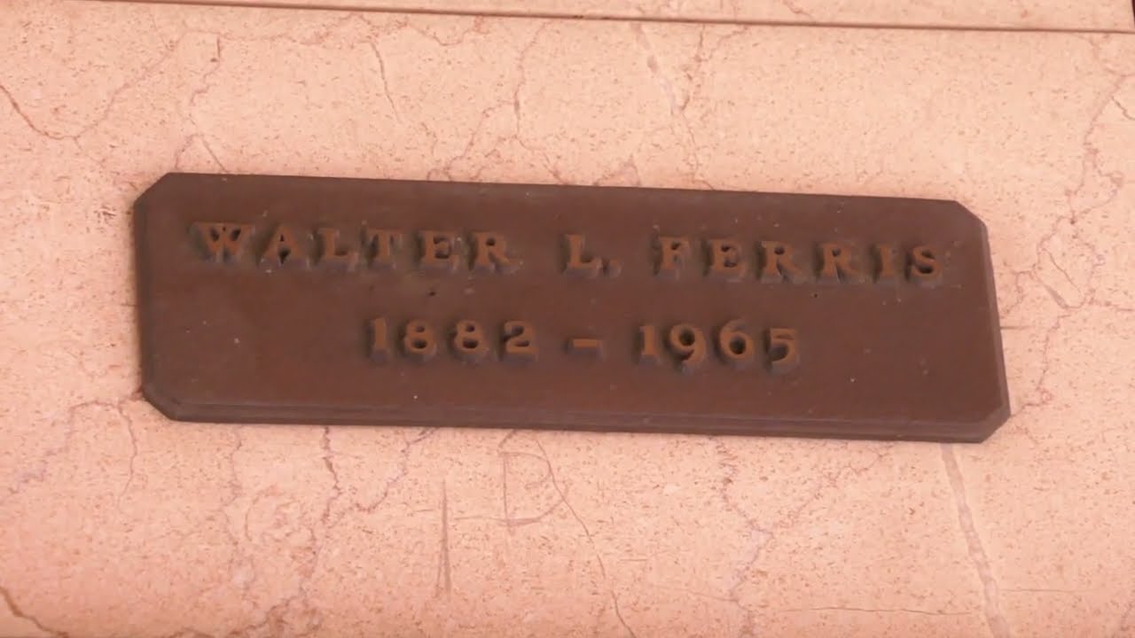 Screenwriter Walter Ferris Grave Hollywood Forever Cemetery Los Angeles California US June 24, 2023
