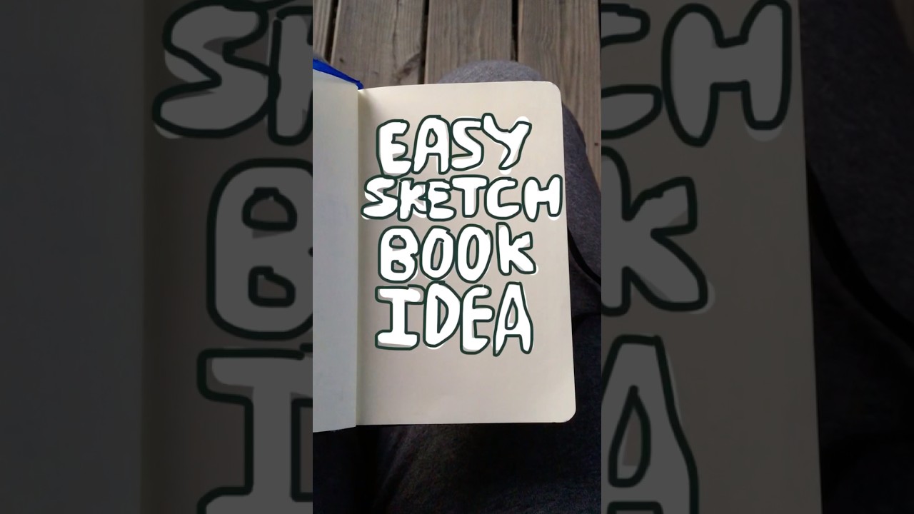 Super easy way to fill your sketchbook!!! #shorts #art #drawing #artist #trending #fyp #viralvideo